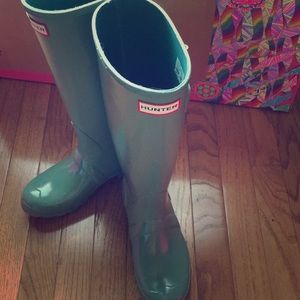 Hunter Boots. Color: Succulent Green Size: 6